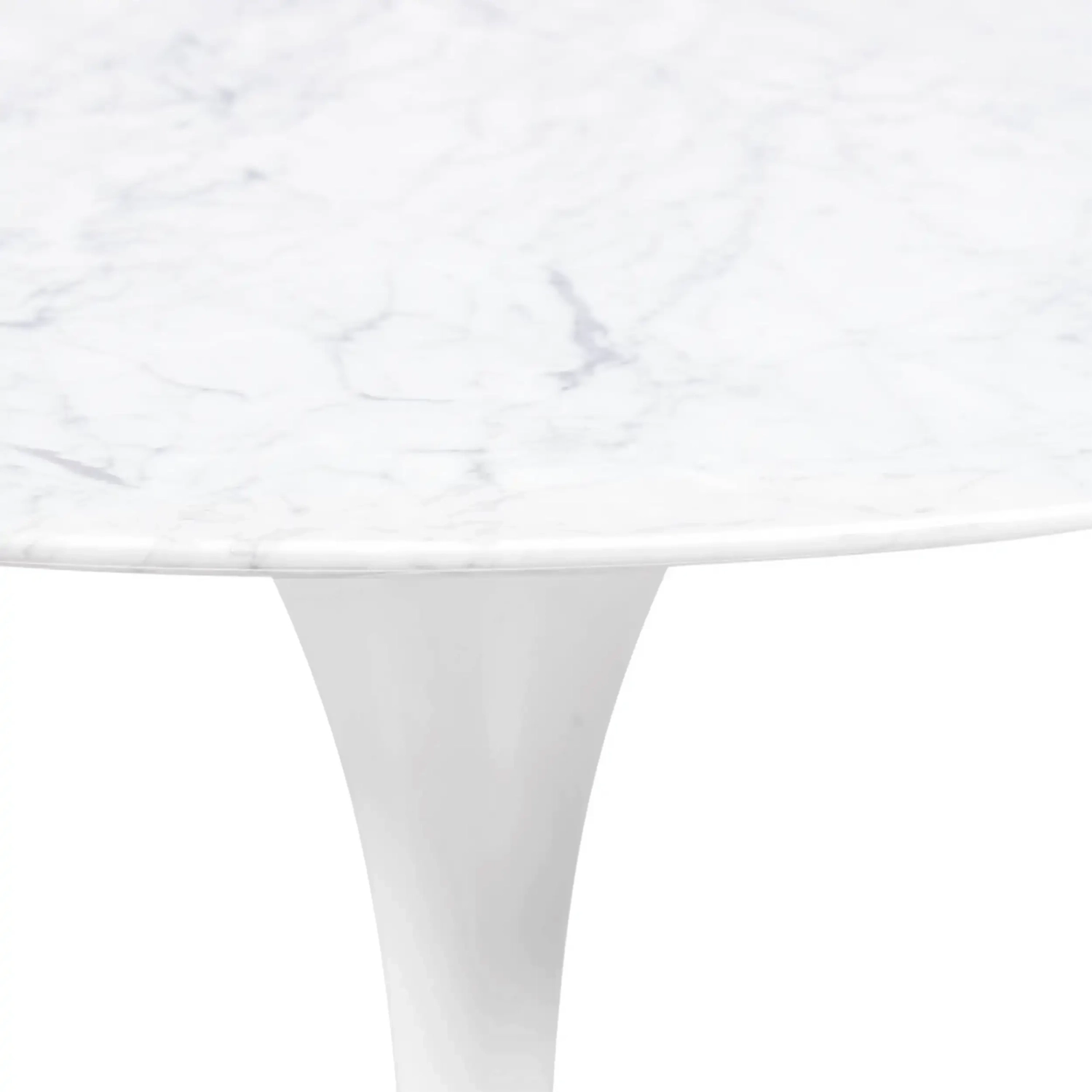 Mesa oval Tulip 199cm Mármore de Carrara | Fabrico italiano | Saarinen Design