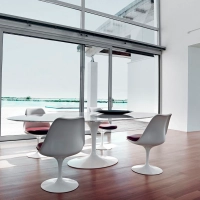 Table ovale Tulip 199cm Marbre de Carrare | Fabrication italienne | Saarinen Design