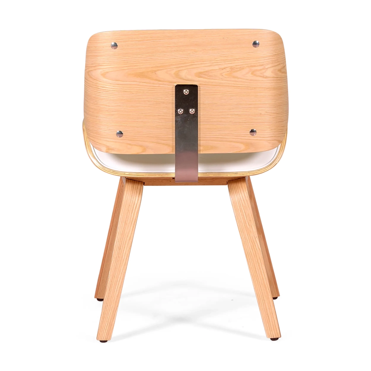 Silla Nordic Plywood en Madera de Arce con Cojín de Polipiel | Estilo Nórdico