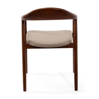 Warsow Nordic Chaise de salle à manger en bois naturel | Design élégant et confortable