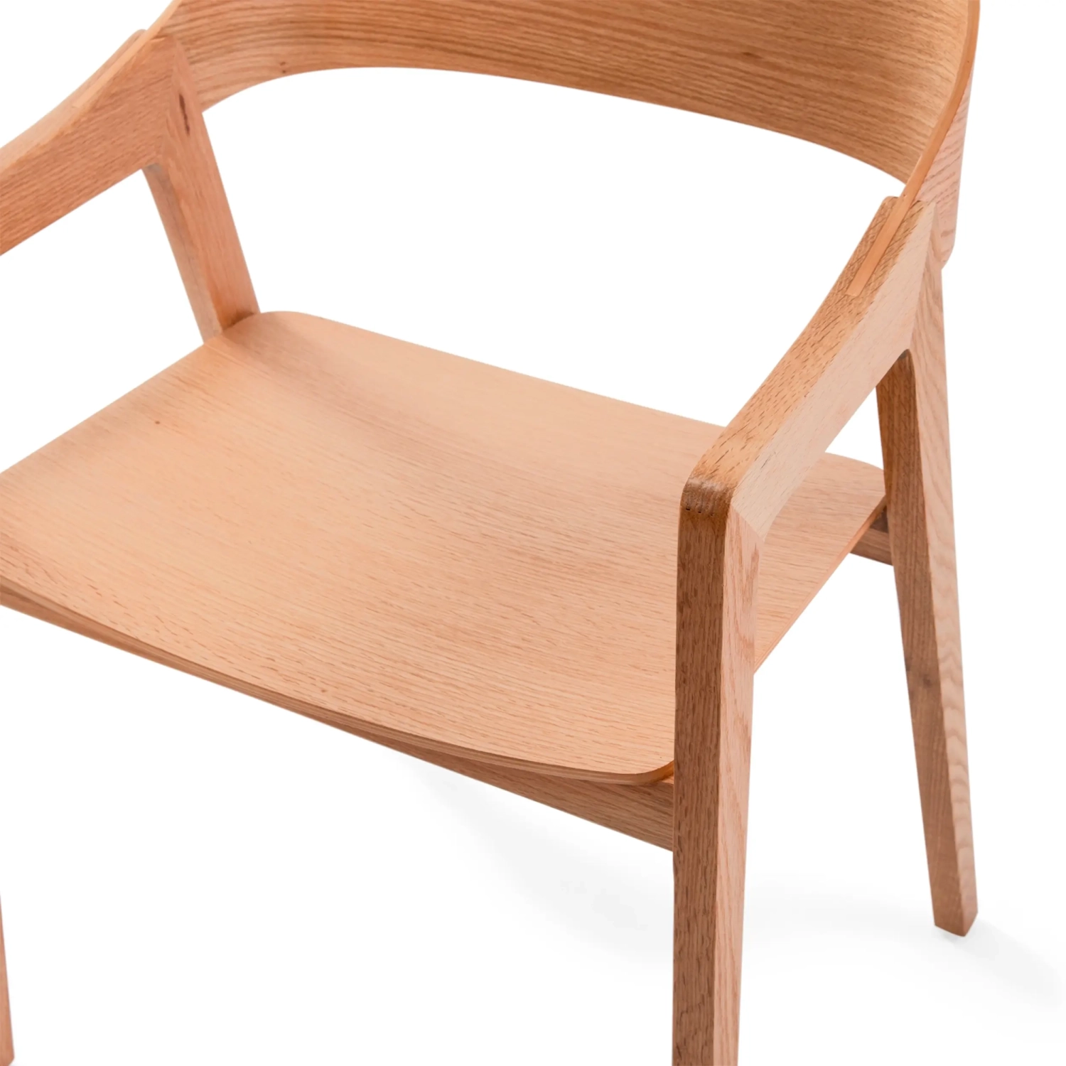 Skandynawskie krzesło dębowe z podłokietnikami Soho | Skandynawski minimalistyczny design