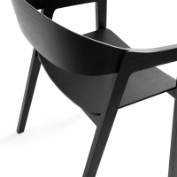 Chaise nordique en chêne avec accoudoirs Soho | Scandinavian Minimalist Design