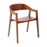 Stuhl aus nordischer Eiche mit Armlehnen Soho | Skandinavisches Minimalistisches Design