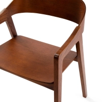 Nordic Oak Oak Chair with Arms Soho | Scandinavian Minimalist Design