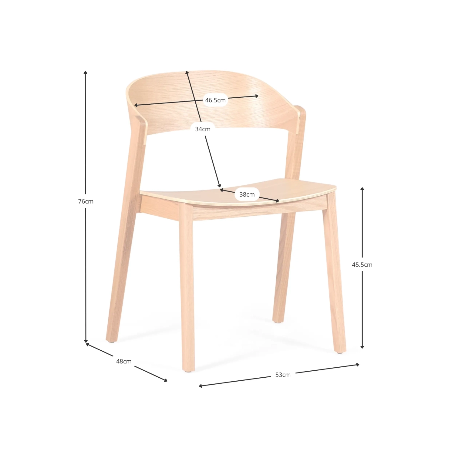 Sedia Nordic Soho - Sedie nordiche in legno - Mobilie Design