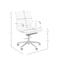 Pracovní čalouněná kancelářská židle Task | Klasický design a moderní pohodlí