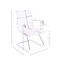 Sedia Mesh Lowback Fixed Edition | Sedia per riunioni moderna e traspirante