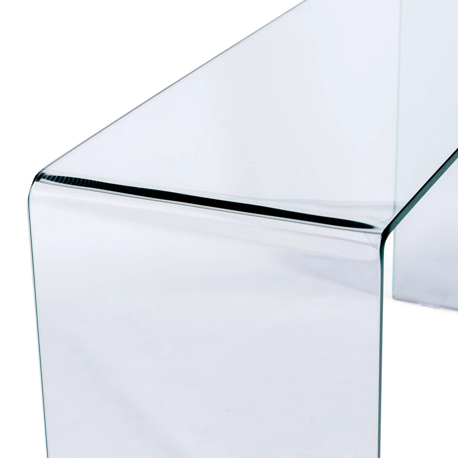 Ice Console Console Table : 12 mm transparent tempered glass