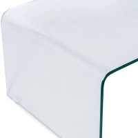 Table basse Coffee Ice : verre trempé transparent de 12 mm
