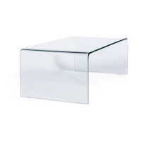 Table basse Coffee Ice : verre trempé transparent de 12 mm