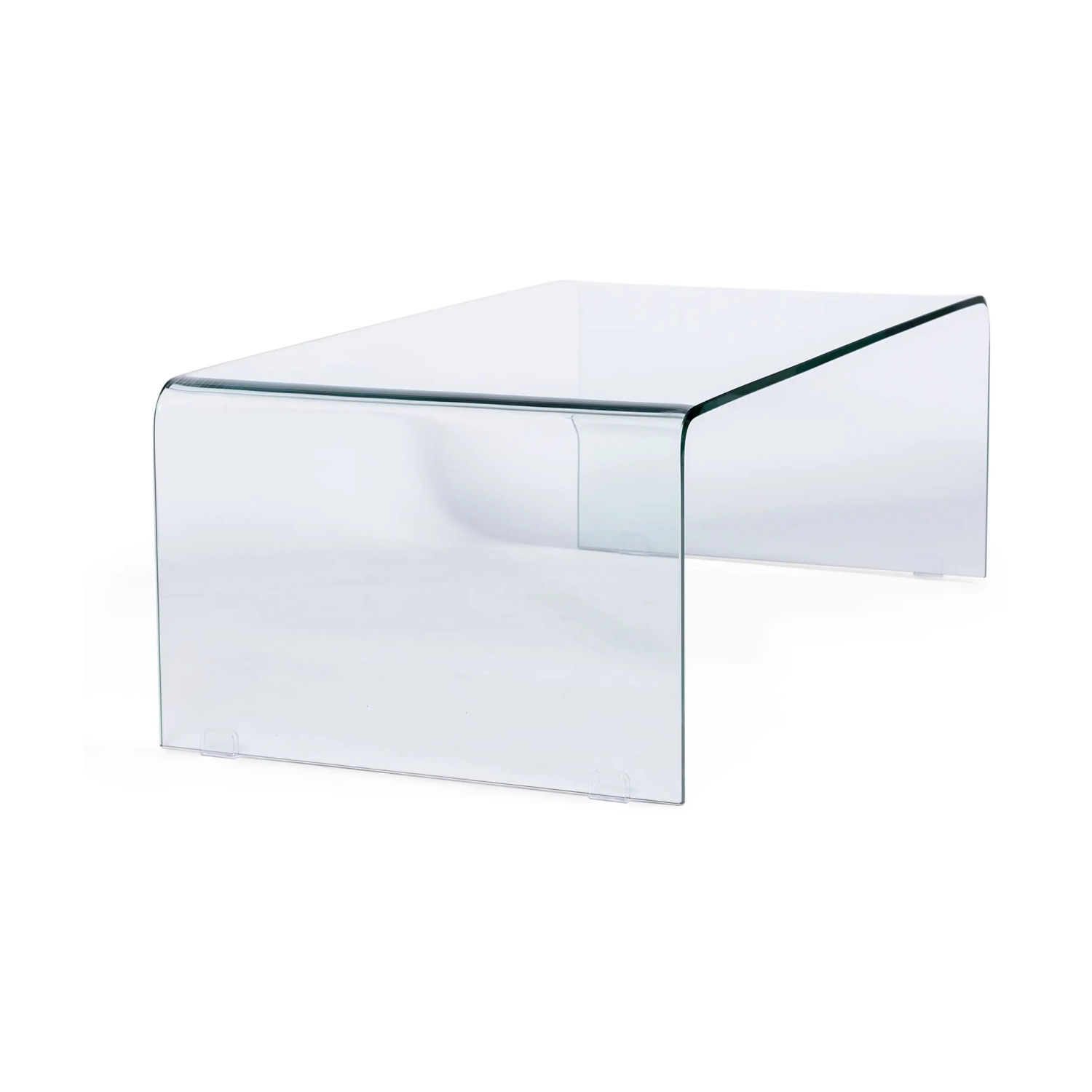 Table basse Coffee Ice : verre trempé transparent de 12 mm