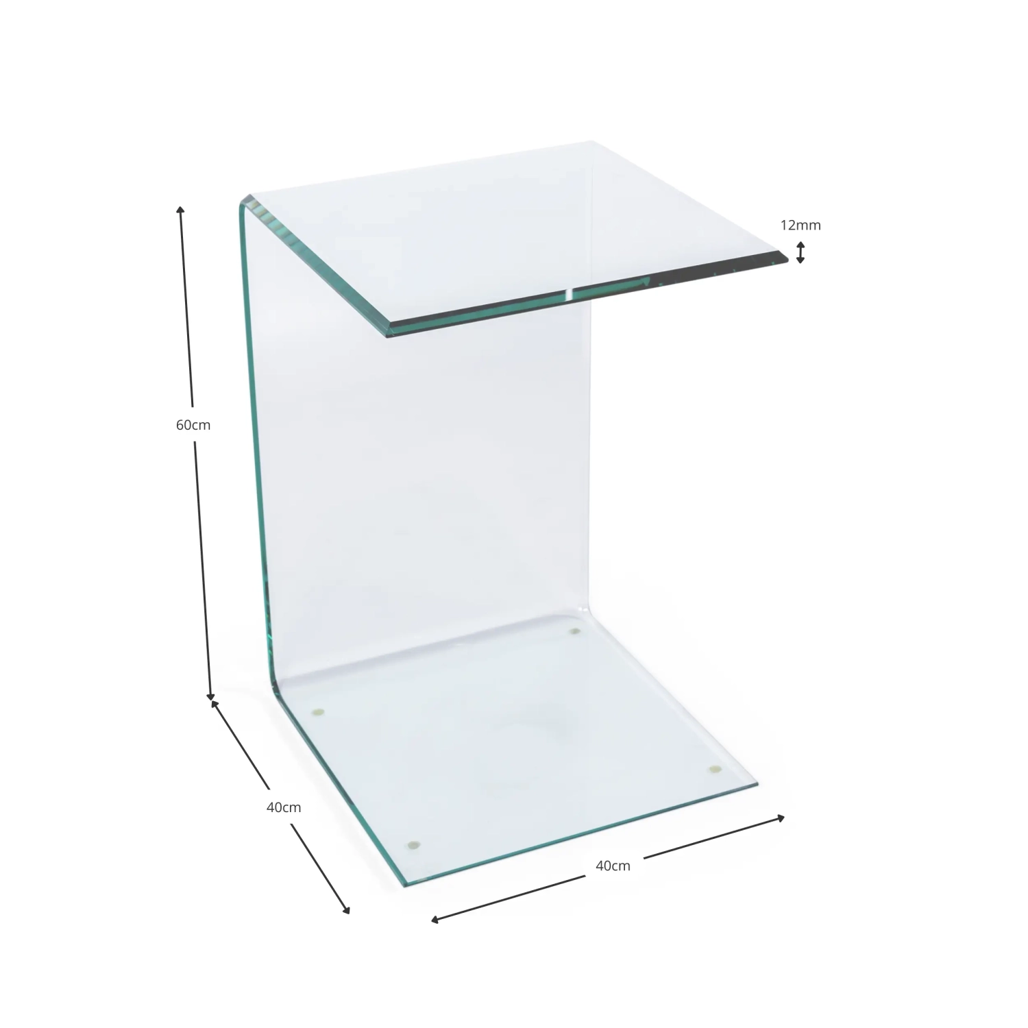Mesa de apoio Ice | Mesa de apoio e de café em vidro temperado