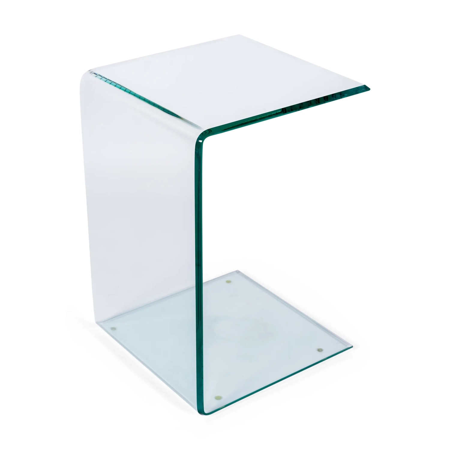 Mesa Ice Side | Mesa auxiliar y de centro en cristal templado