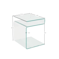 Winter Side Table | Sivu- ja sohvapöytä karkaistua lasia
