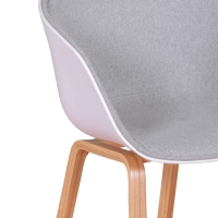 Daxer Chaise couette tapissée en coton - Meubles Concept