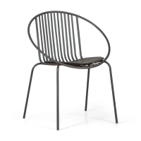 Sedia in metallo Bali - Robusta e moderna per uso interno ed esterno - - Bali Mobilie Design