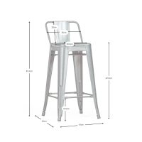 Replika stoličky Tolix 66 cm - Mobelarium
