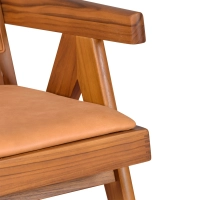 Cadeirão Compass - Retro-vintage em pele italiana - - Mueble Design