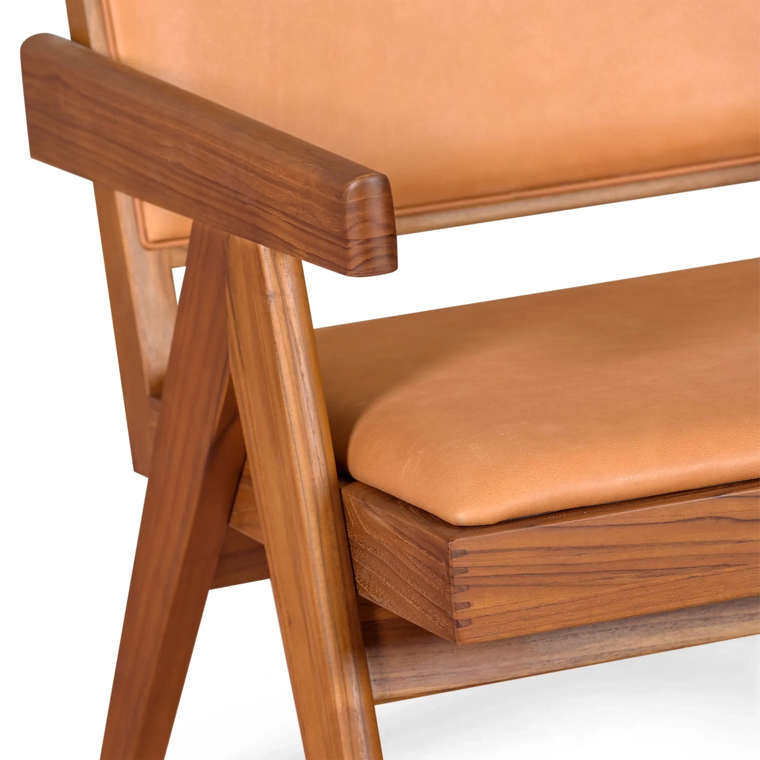 Sillón Lounge Compass - Retro-vintage en piel italiana - Mueble Design