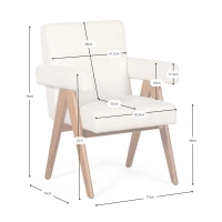 Chair Compass - Vintage Retro Design in Teak Wood - Mobelarium