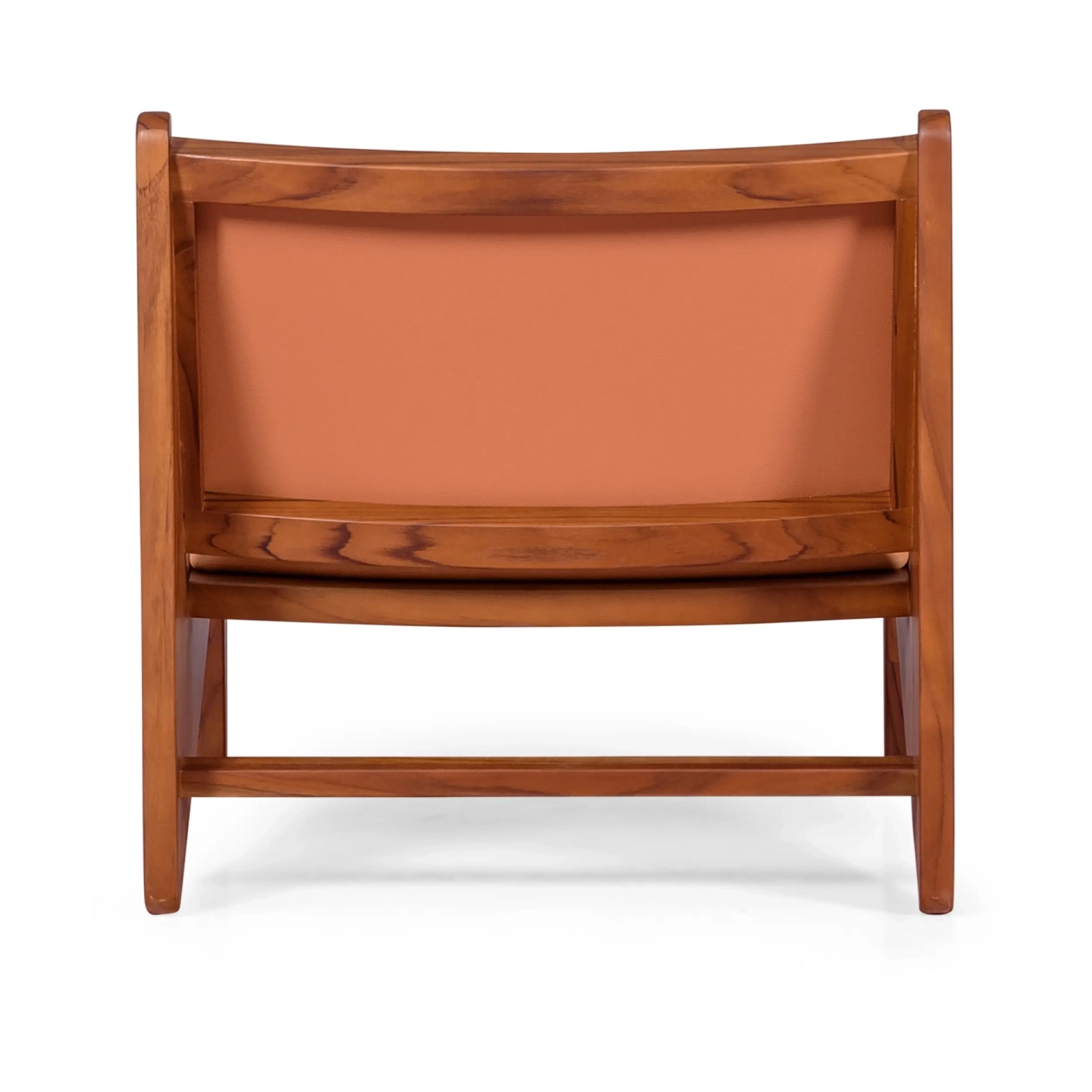 Fauteuil de salon Compass en bois et cuir - Meubles Concept