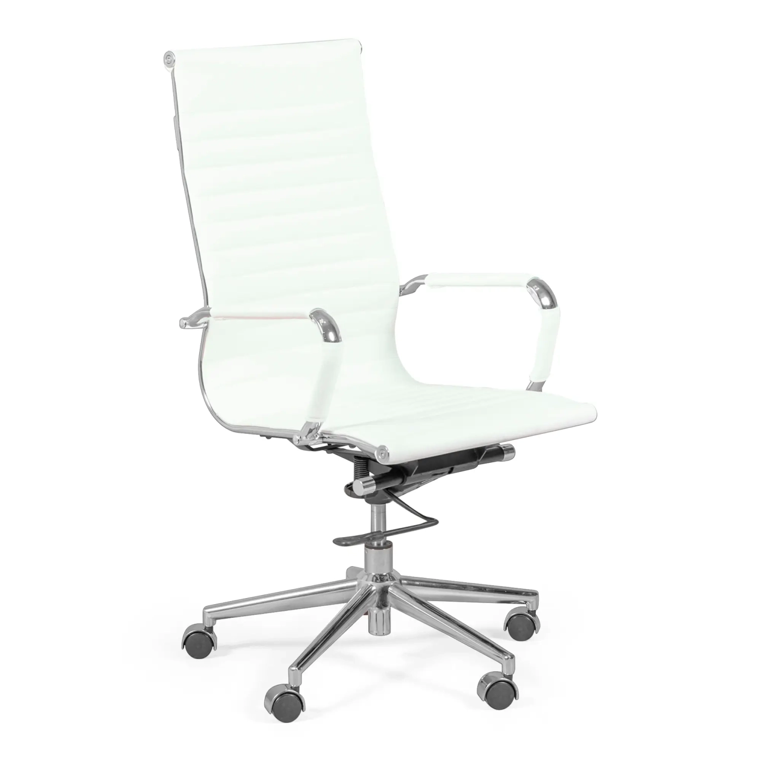 Bureaustoel met hoge rugleuning | Ergonomie en modern ontwerp in kunstleer