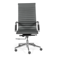 Silla de oficina Task respaldo alto | Ergonomía y diseño moderno en polipiel