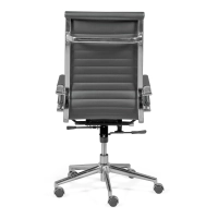 Chaise de bureau avec dossier haut | Ergonomie et design moderne en simili cuir