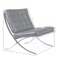 Sedia Berlin Inspirazione en Pelle Italiana - Sedia da Disegno - Mobilie Design