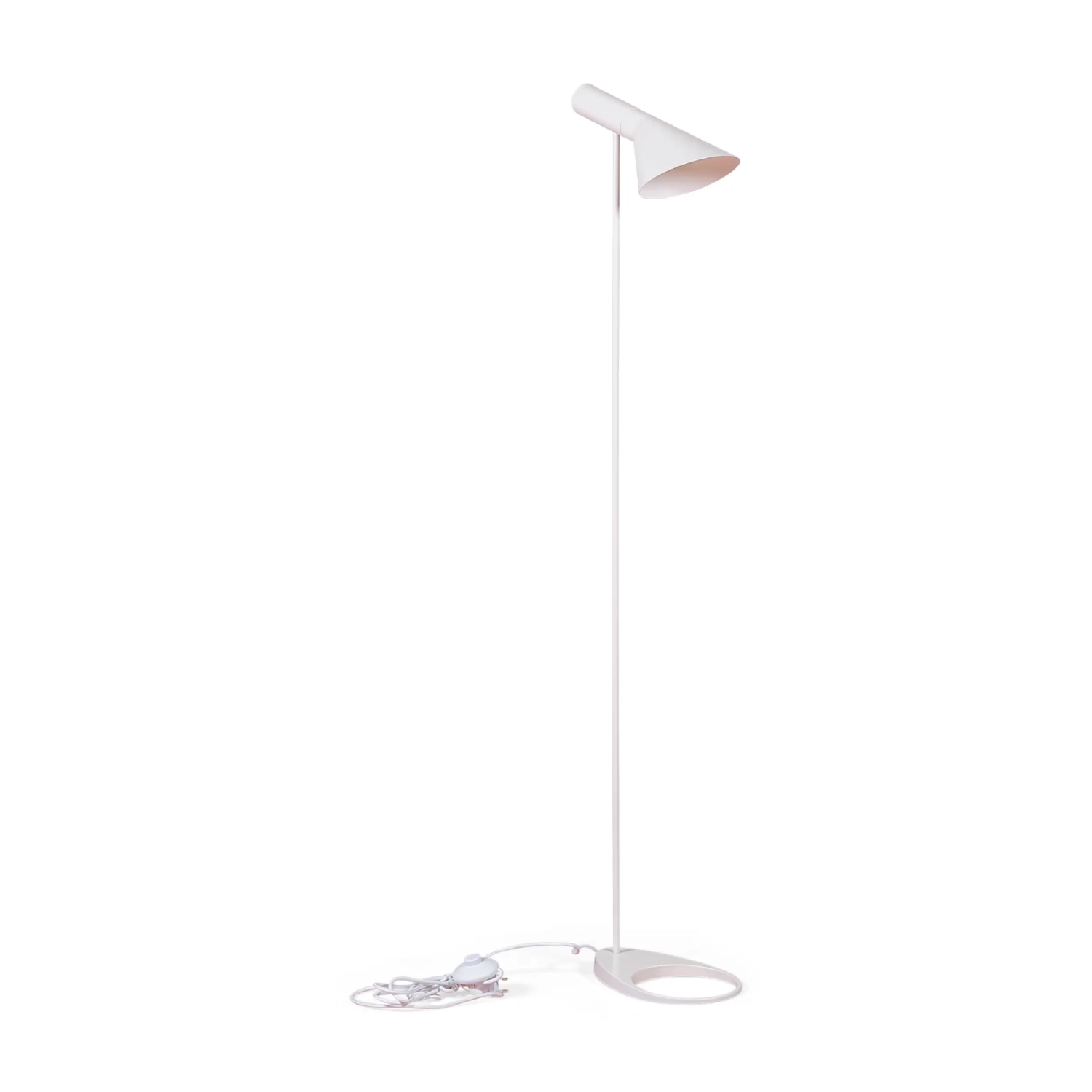 Jhon golvlampa i stål med Arne Jacobsen-inspirerad design