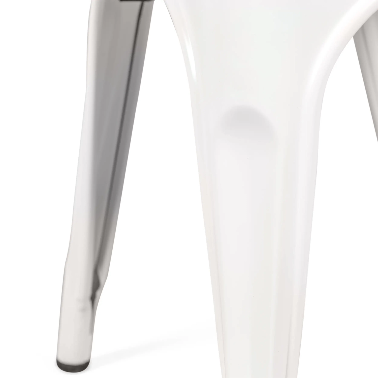 Stapelbar stol Bistro | Matt stål och massivt trä, industriell stil