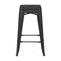 Taburete industrial Bistro 66 cm | Acero apilable brillante o mate