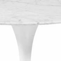 Ovale Tafel Tulip 199 cm Carrara Marmer | Saarinen Ontwerp voor Luxe Eetkamers