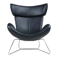 Sedia Emola in pelle italiana: poltrona moderna dal design pregiato