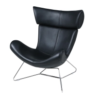 Sedia Emola in pelle italiana: poltrona moderna dal design pregiato