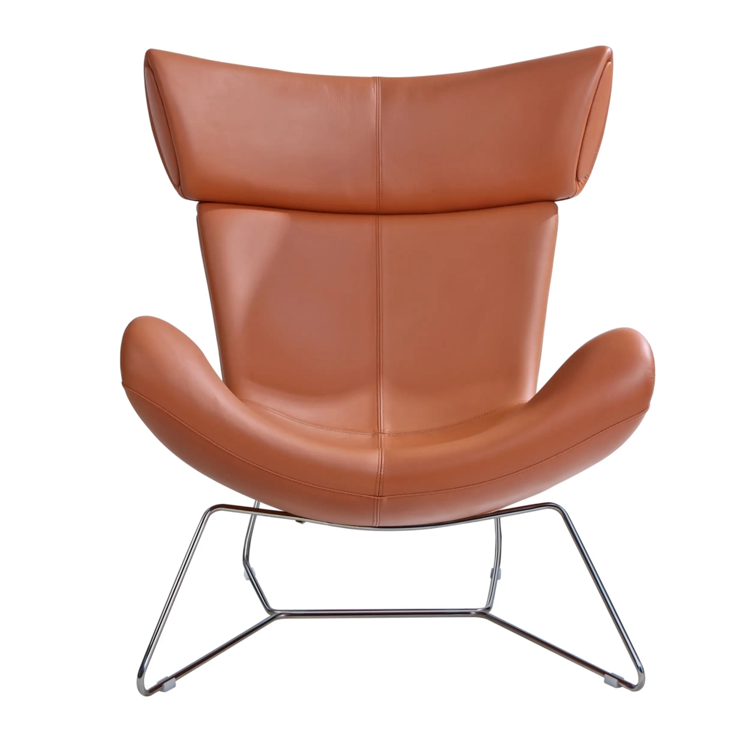 Sedia Emola in pelle italiana: poltrona moderna dal design pregiato