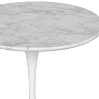 Inspiration Beistelltisch Tulip Side Carrara Marmor Ø50 cm | Mobelarium