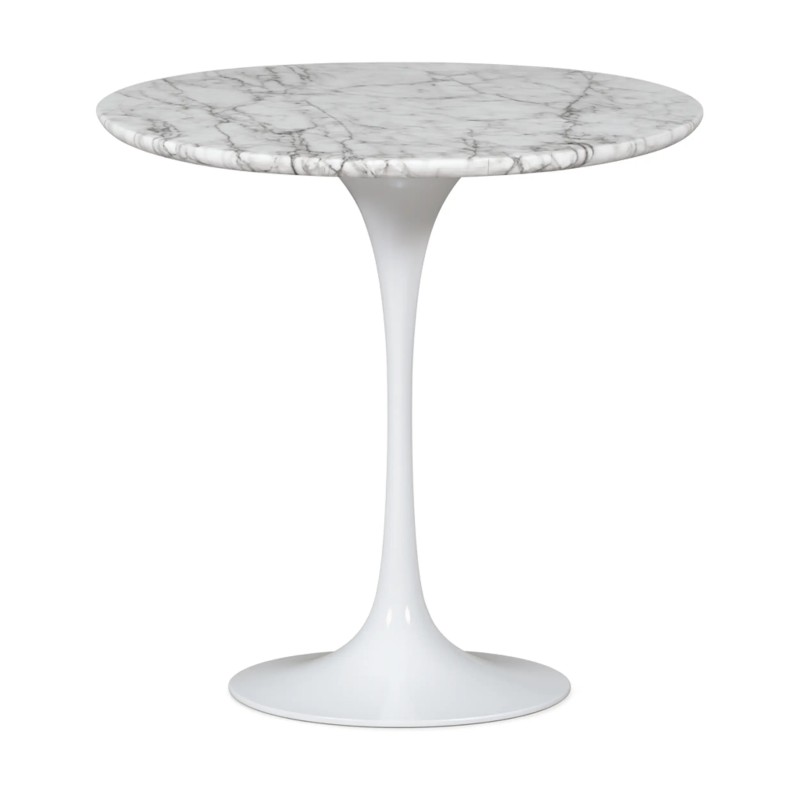 Mesa de apoio Inspiration Tulip Mesa de apoio em mármore de Carrara Ø50 cm Mueble Design