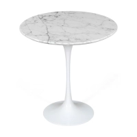 Tavolino Inspiration Tulip Side Marmo di Carrara Ø50 cm | Mobilie Design