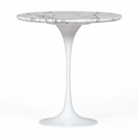 Mesa de apoio Inspiration Tulip Mesa de apoio em mármore de Carrara Ø50 cm Mueble Design
