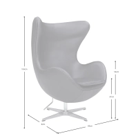 Inspiration från äggstolen - Premium modern fåtölj - designmöbler
