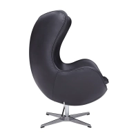 Ispirazione di Egg Chair di Pelle - Poltrona da Disegno Premium - Mobilie Design