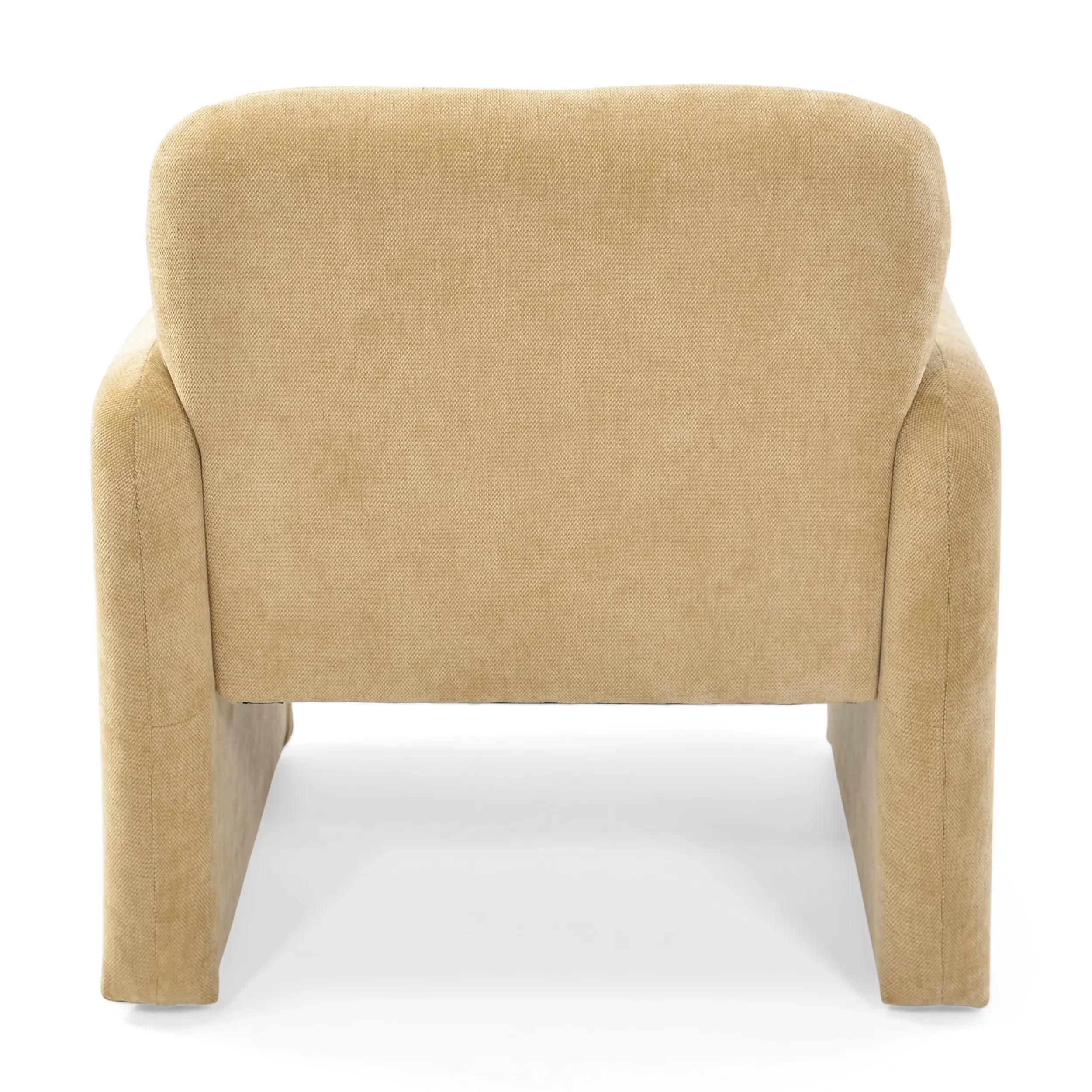 Cadeirão estofado minimalista Bristol estofado em espuma de alta densidade