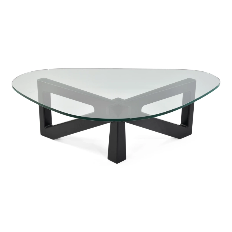 Design coffee table in tempered glass - Nodda