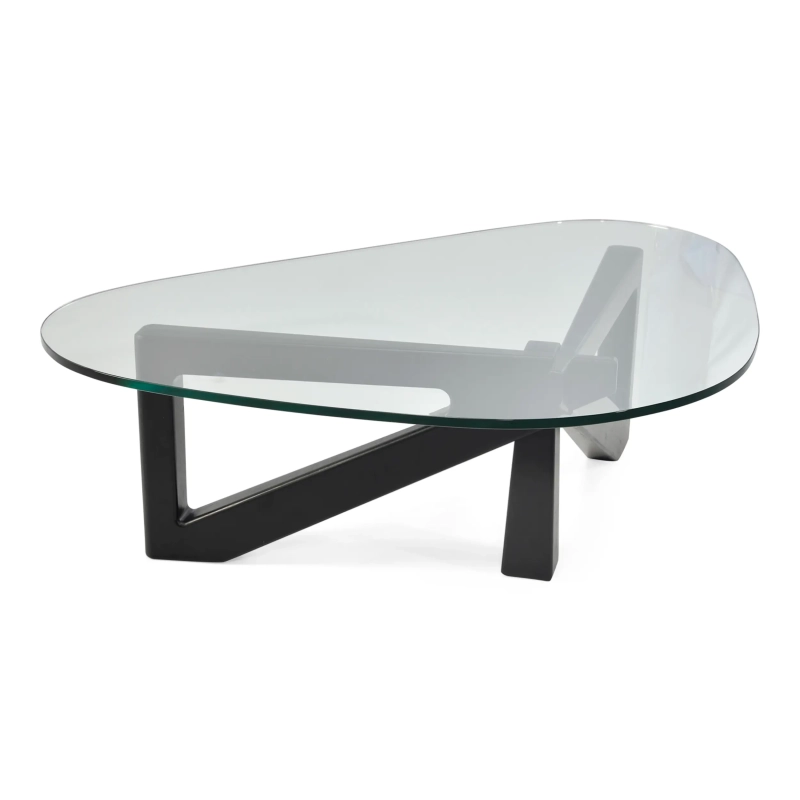 Mesa de centro de design em vidro temperado - Nodda