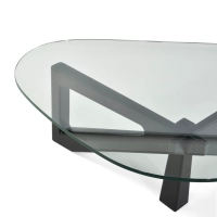 Tavolino di design in vetro temperato - Nodda
