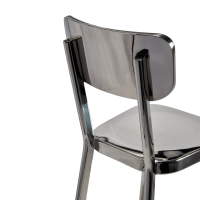 Hocker edelstahl verchromt hoch - Delawere