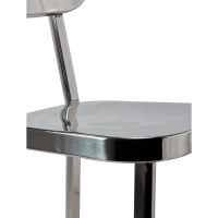 Hocker edelstahl verchromt hoch - Delawere