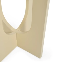 Houten bijzettafel Flop | Rond Gelakt Ontwerp 40 cm