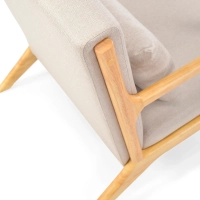 Fotel skandynawia z poduszką lędźwiową - Colmar